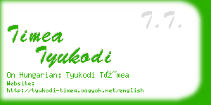 timea tyukodi business card